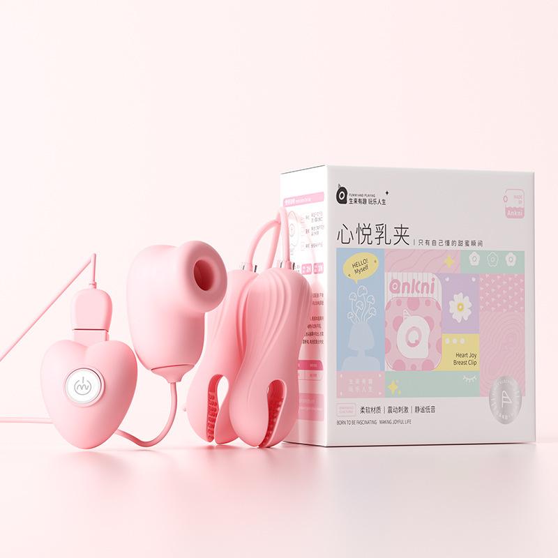 Electric Wearable Nipple Clip Vibrator G-spot Massage Stimulator Erotic Tease Nipple Clitoris Masturbator  Female Adult