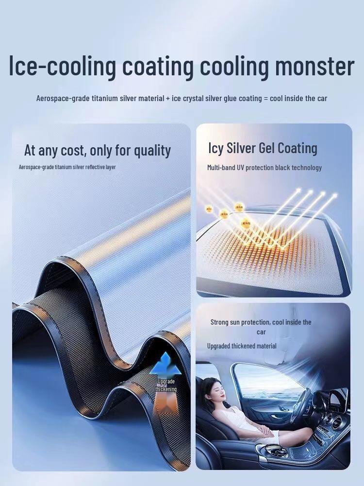 Front Windshield Sunshade - Heat Insulation & UV Protection
