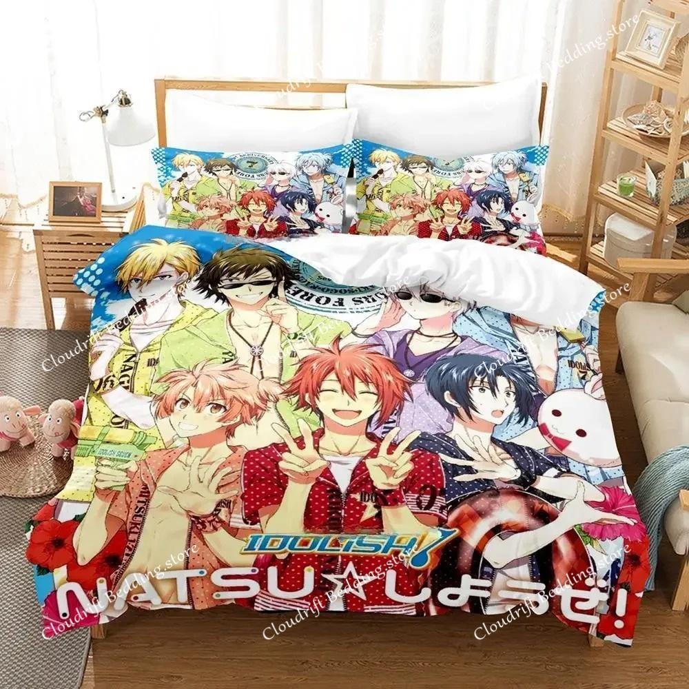 IDOLiSH7 Bedding Set Single Twin Full Queen King Size Bed Set Adult Kid Bedroom Duvet cover Sets 3D Print Anime Bed Sheet Set