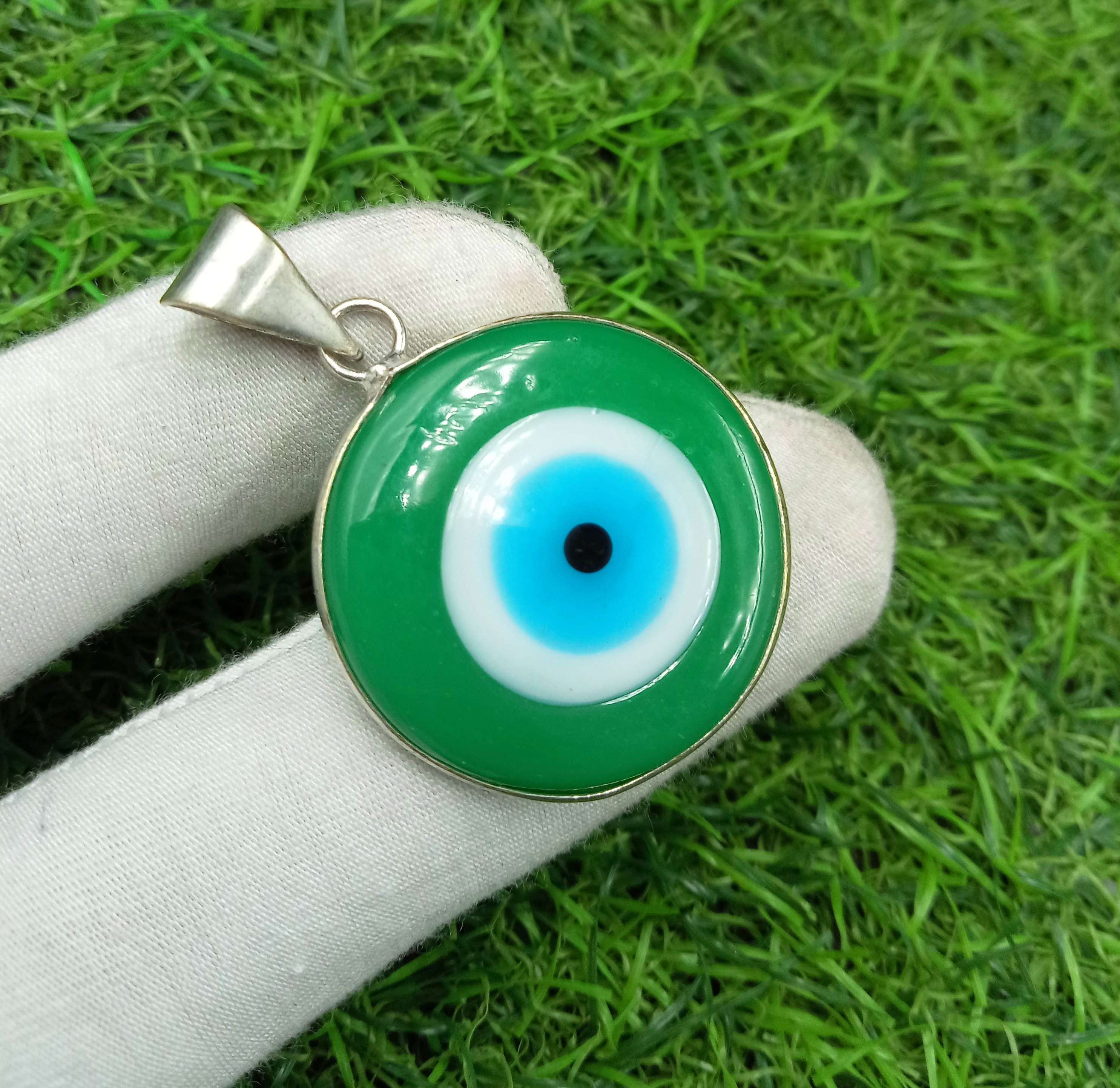

Кулон с драгоценным камнем Evil Eye 925 пробы с серебряным покрытием DEP-556