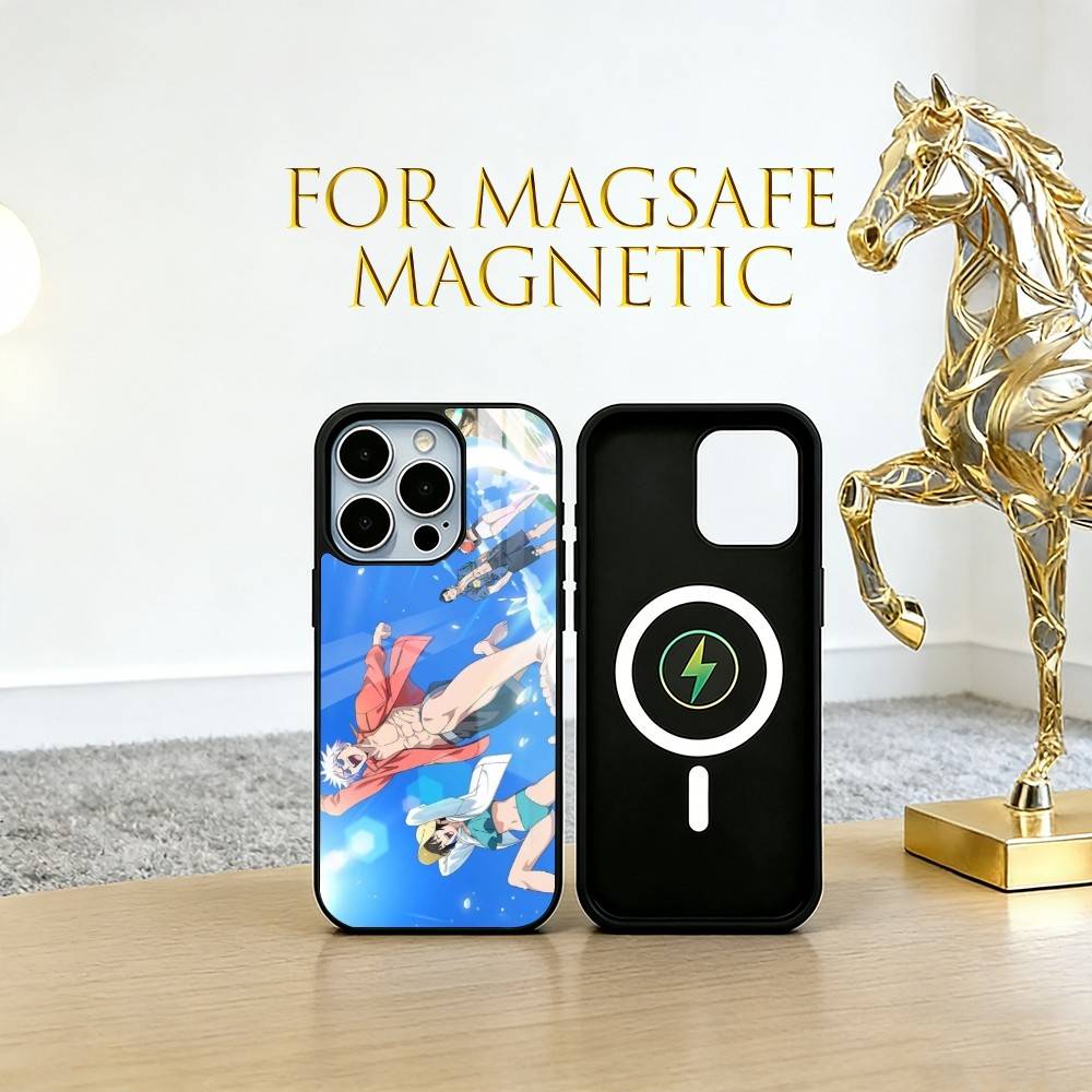 Jujutsu Kaisen Group Photo Phone Case For iPhone17,16,15,14,13,12,11 Plus,Pro Magnetic For Magsafe Wireless Charging