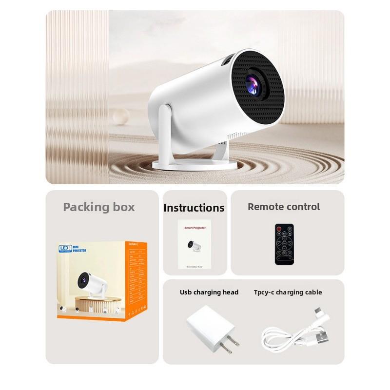 Projector Home daytime wall 1080p projector Mini high definition intelligent barrel wifi projector