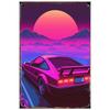 Retro Metal Sign - Classic Car Wall Art for Man Cave, Garage, Home Bar Decor