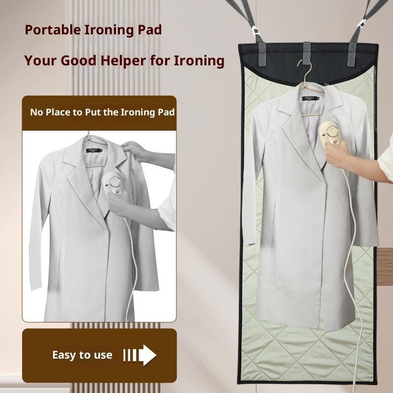 Door Mounted Ironing Pad Heat Resistant Folding Ironing Board Portable Thickened Iron Mat for Home Use