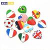 20 buc 15x16mm Email Steaguri Naționale ale Țărilor Inimă Farmece Pandantiv Accesorii pentru Realizarea Bijuteriilor DIY pentru Colier Cercei