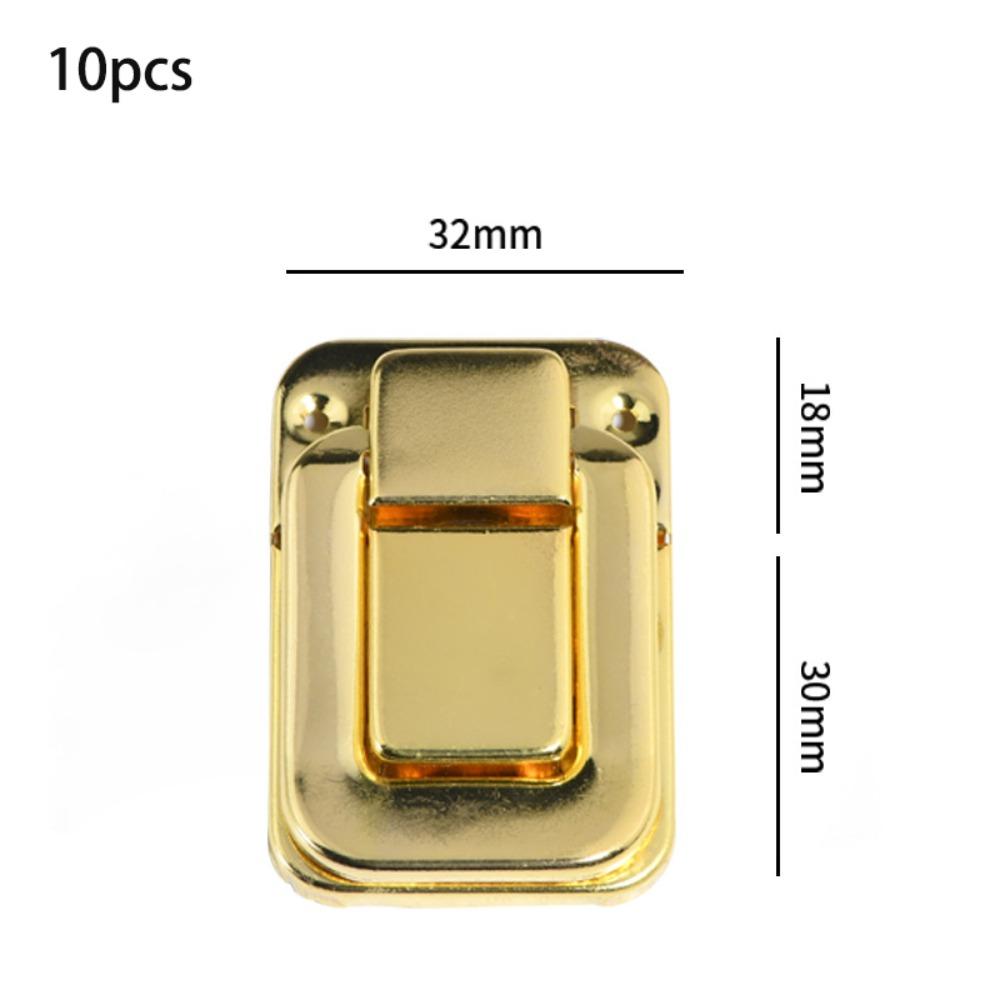 10 Stück Zinklegierung Antikschloss Vintage Riegel Dekorativer Toggle-Verschluss Hardware-Komponenten