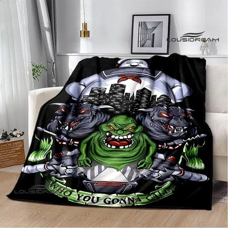 

Ghostbusters Cartoon printed blanket Warm Flannel Blankets Soft and Comfortable Home Travel Blanket bed linings Birthday Gift 100x150cm