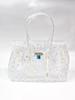 2026 Women's Waterproof TPU Jelly Handbag - Fashionable Lock Buckle Tote for Beach & Everyday Use