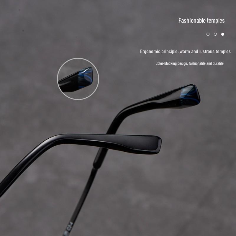 Danyang Glasses Men's Ultralight Pure Titanium Myopia Eyeglass Frames Full Rim J86037