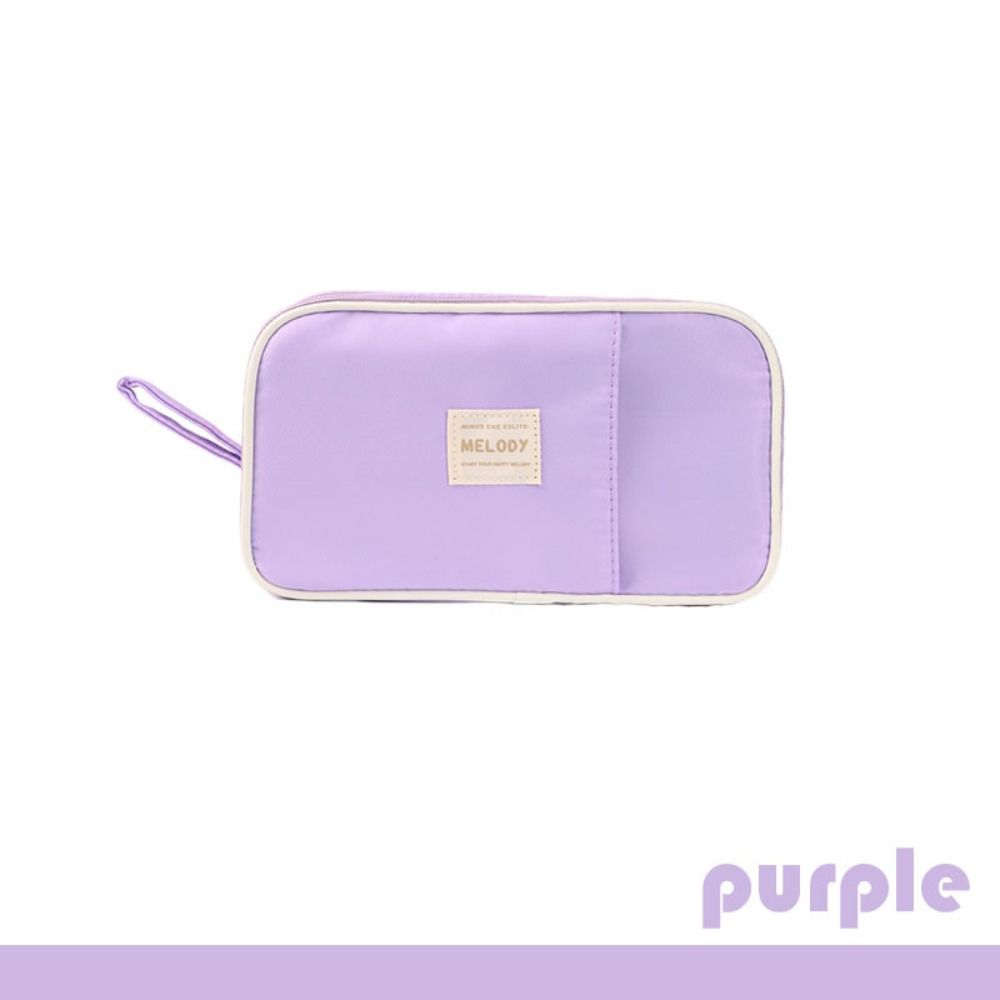 Lightweight Stationery Storage Bag Dirty-proof Pen Organizer Pouch Double-side Pen Bag  School