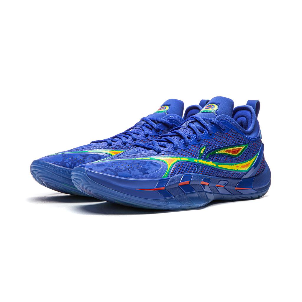 Li-Ning Fan Wu You Ji 2 Super Lightweight Flexible Stable Cushioning Low-Top Outdoor Basketball Shoes Men Sneakers Bright-Blue ABFW001-9
