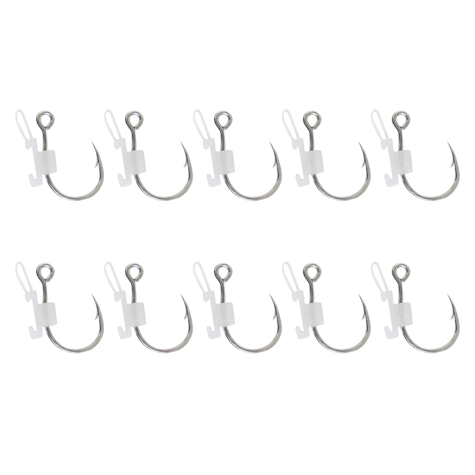 

Светящиеся крючки для ловли живых креветок — рыболовные крючки из высокоуглеродистой стали с зазубринами, устойчивые к воздействию соленой воды, идеально подходят для ловли окуня, групера и других видов рыб One Size