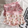 Men's Loose Underwear Boxer Briefs Plus Size Sexy Ultra-thin Breathable Underpants Pink Cartoon Bear Seamless Panties Short
