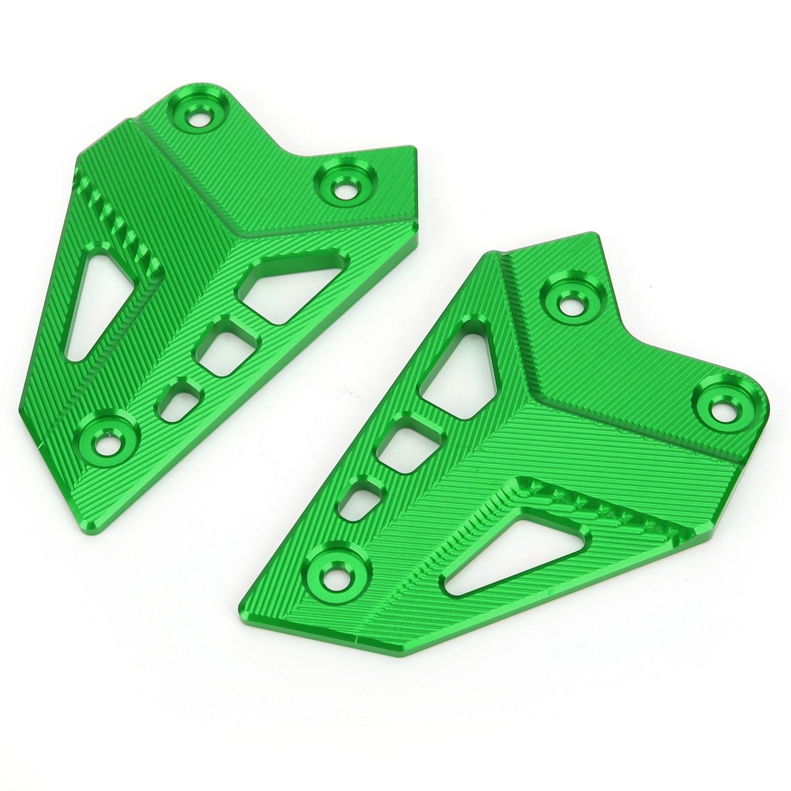 

Комплект подножек, подставок для ног, защитных накладок на пятки для Kawasaki Z900 2017-2021 зелёный