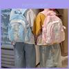 Star Print Drawstring Kids Small Fresh Backpack For School Education