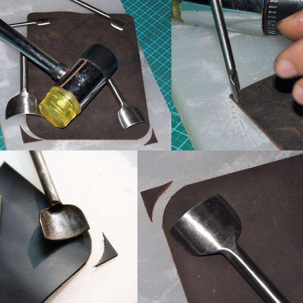 DIY Belt Leather Craft Quarter Round Half-Round Cutter Punch Tool 10-50mm