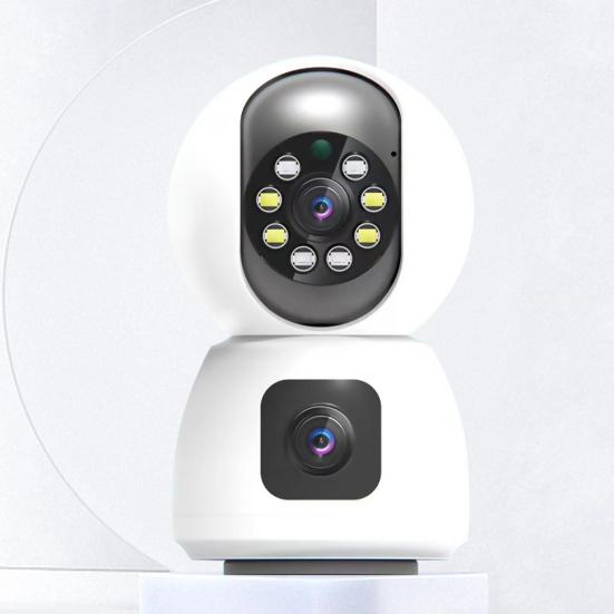 1080P HD-compatible Dual-camera Remote Monitor Intercom Two-way Voice Surveillance Cameras