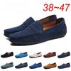 Fashion Genuine Leather Cow Suede Men Shoes Luxury Brand Casual Formal Mens Loafers Moccasins Footwear Black Male Driving Shoes Hombres