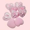 2/5Pcs Heart Bow Makeup Powder Puffs That Can Be Used In Both Dry And Wet Combinations Cotton Candy Air Cushion Powder Puff