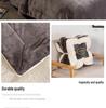 New Double-Layer Thick Lambskin Leisure Blanket for Sofa or Office Nap