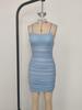 2026 European & American Strapless One-Shoulder Backless Women's Dress - Spring/Summer Style