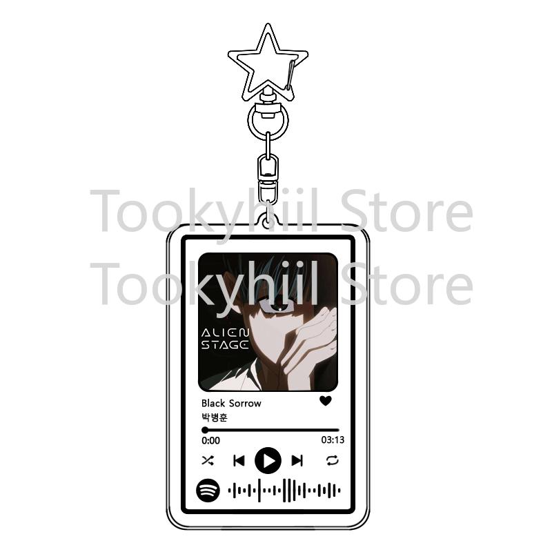

Popular 26 Songs Alien Stage Music Keychain Original Soundtrack LUKA Women Accessory Bag Pendant Playlist Code KeyIng Fans Gift