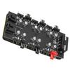 6 Way Splitter Hub 4PIN PWM Speed Regulation 3PIN ARGB Light Control Expansion BoardIDE Interface