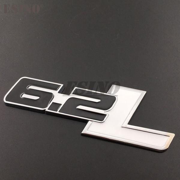 Έμβλημα σήματος από κράμα ψευδαργύρου πορτμπαγκάζ αυτοκινήτου 3D 6,2 λίτρων για Αυτοκόλλητο αυτοκόλλητο σήμα με στυλ πίσω πορτμπαγκάζ αυτοκινήτου για Ford Raptor SVT F150 F350