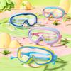 1pc Unisex Waterproof Anti-Fog HD Swimming Goggles with Elastic Adjustment Strap, PVC Material, Sealed Lenses for Adults - Mixed Colors