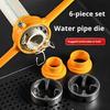 Set di 6 filiere per tubi dell'acqua in metallo, tagliatubi manuale, filettatore per tubi in plastica