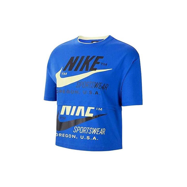 New Nike T Shirts Women's Blue CJ2040-480
