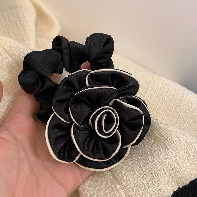 White/Black Hair Accessories, Elegant Camellia Fabric Hair Bands And Hair Accessories