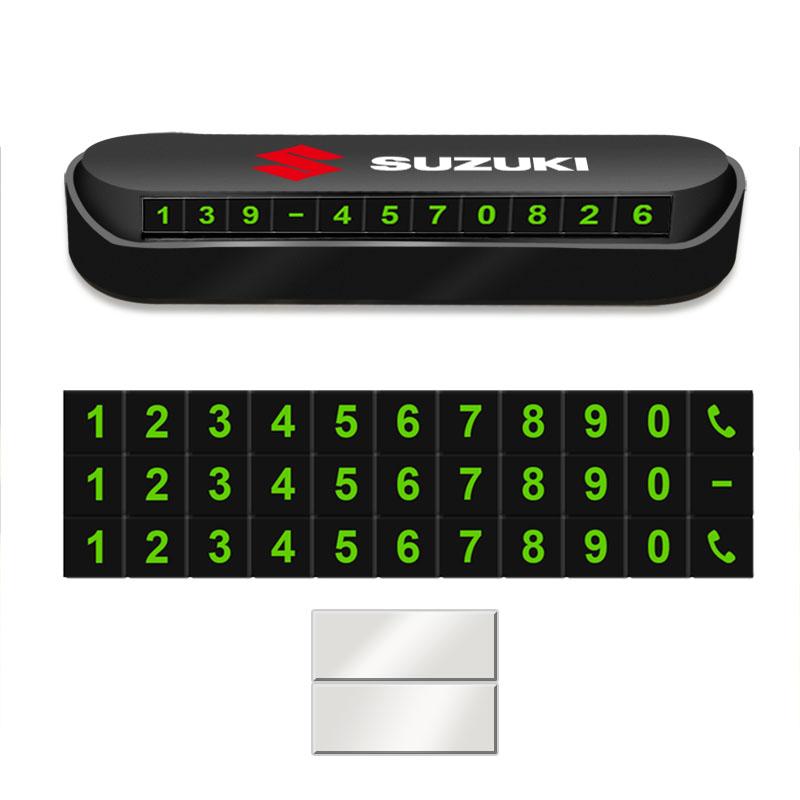 1 ks Nová karta pro dočasné parkování do auta, odznak, styling auta pro Suzuki Swift SX4 Samurai Sport Jimny Grand Vitara Alto GW250 Splash Swace