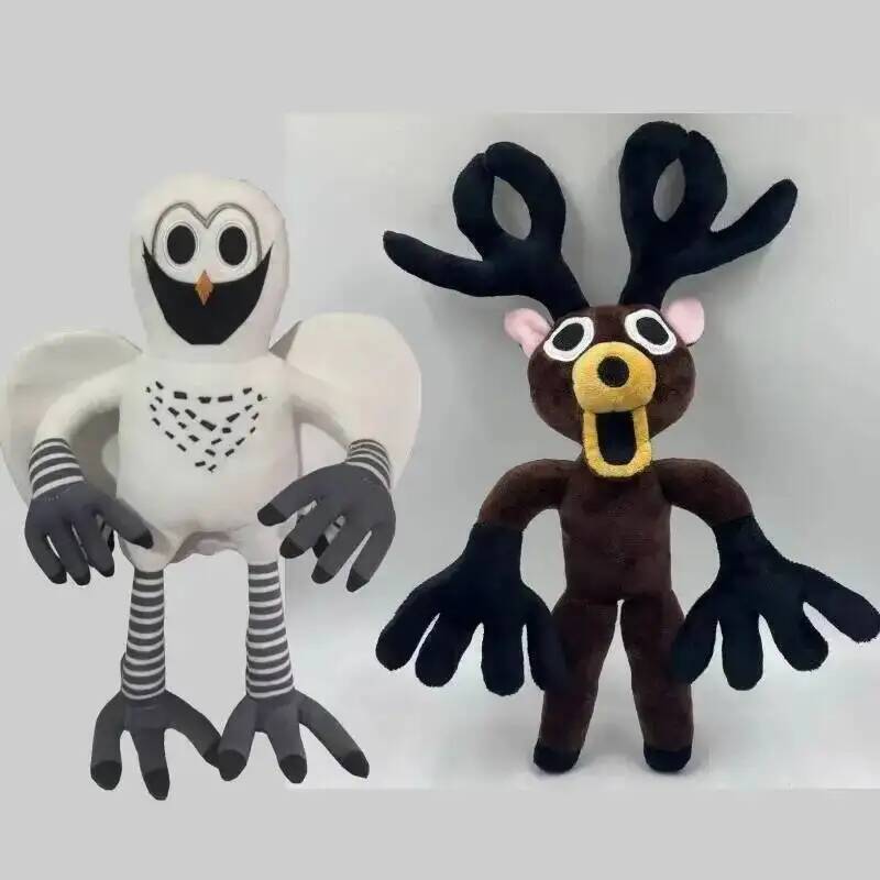 Nuovo Peluche 99 Notti Nella Foresta Merchandising Gioco Supporto e Seduta Marrone Alce Cervo Gufo Bianco Bambola di Peluche Cuscino Per Regali Bambino