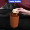 Leather Car Cup Holder, Hanging Automotive Back Seat Bottle Holders, Scratch-Resistant Vehicle Door Drink Holder, Clip-On Auto Organizer Accessories