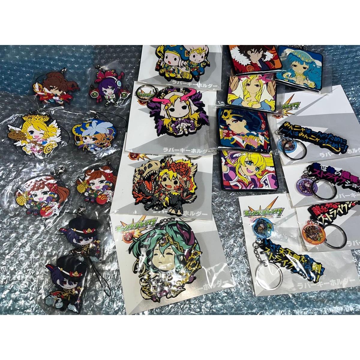 Used Monster Strike Rubber Key Clear File Glass Bulk Sale Large 39 Piece Set Ichiban Kuji
