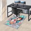 1pc Anime Cartoon Design Chair Mat, Okarun Office Chair Pad with Drakon Logo, Non-Slip Carpet for Home Decor, Suitable for All Seasons and Perfect As
