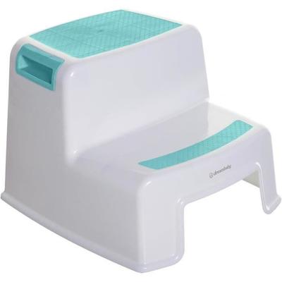 Tabouret Marchepied - DREAMBABY - 2 UP - Antidérapant Et Texturé - Jusqu'à 80 Kg Pour Les Petits Et Les Adultes - Aqua