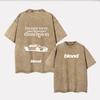 New Heavy Men's Washed Vintage Oversized T-Shirts Street Punk T Shirt women Harajuku Casual Cotton Short Sleeve Tee top