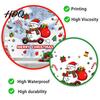 Decorative Glass Stickers Cute Snowman Scooter Christmas Static Window Cling Cartoon Merry Indoor Outdoor Holiday Decor Decal Waterproof Sticker for
