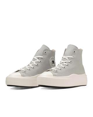 Sneakers Gruba Podeszwa Lekkie ALL STAR LIGHT PLTS II HI Jasnoszary cm 23.5