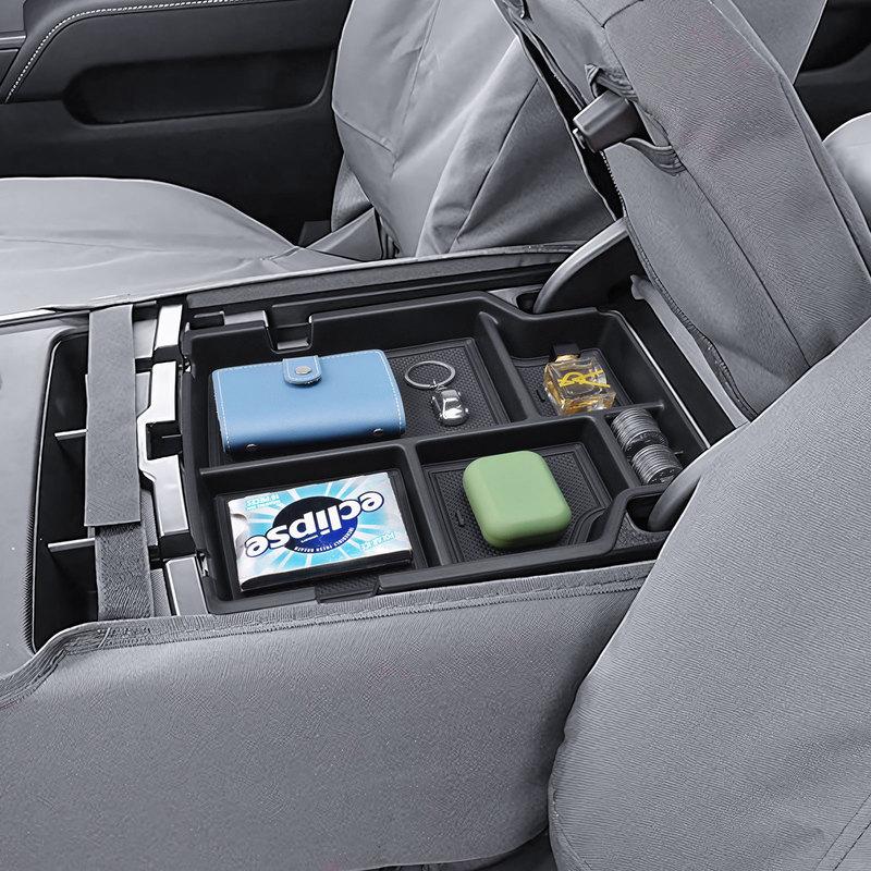 Sixthsmoy Center Console Organizer for 2014-2018 Chevy Silverado 1500 and GMC Sierra 1500 Armrest Storage Box Tray Accessories