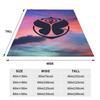 Tomorrowlands Music Festival Symbol Blankets Flannel Electric Dance DJ Lightweight Thin Throw Blankets Airplane Travel Bedspread