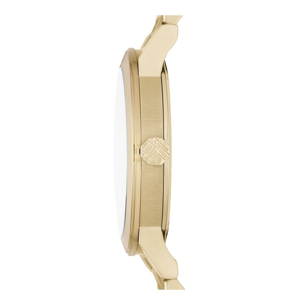Burberry BU9038 The City Engraved Checked Gold Unisex Watch