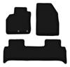 BASIC Black Velour Floor Mats For: Renault Grand Scenic III Minivan (2009-2016)
