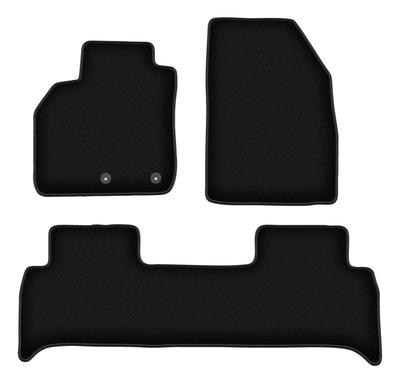BASIC Black Velour Floor Mats For: Renault Grand Scenic III Minivan (2009-2016)