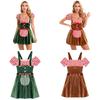 Weihnachtskostüm Für Damen Mit Polyester-Spandex-Stoff Helles Buntes Halloween Bühnenperformance Outfit Für Feiertagspartys