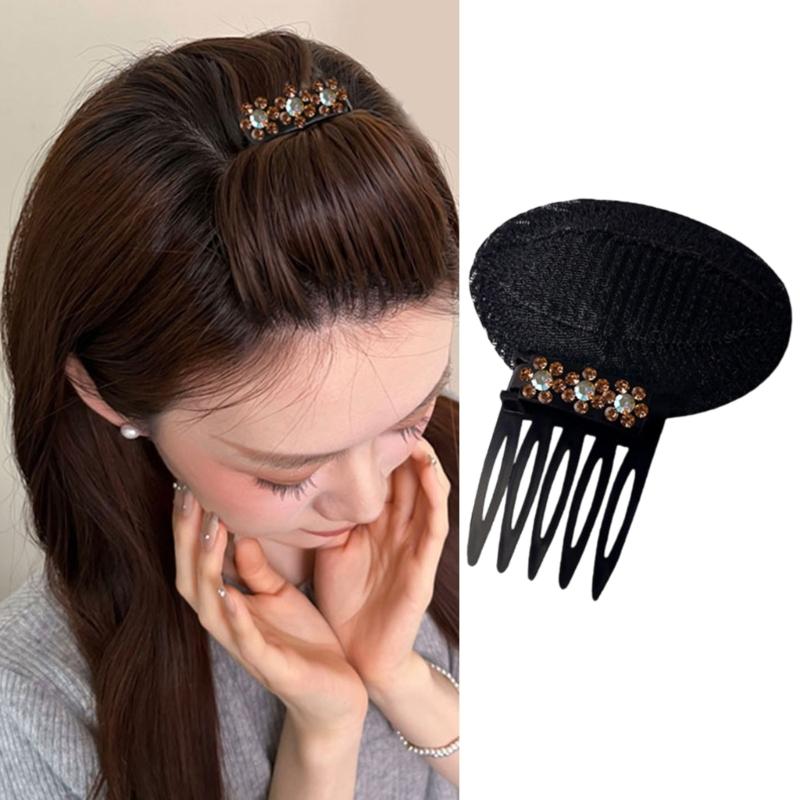 Volumizing Hair Clip Hair Pad Comb Insert For Flat Fine Thin Hair Styling Seamless Professional Clip