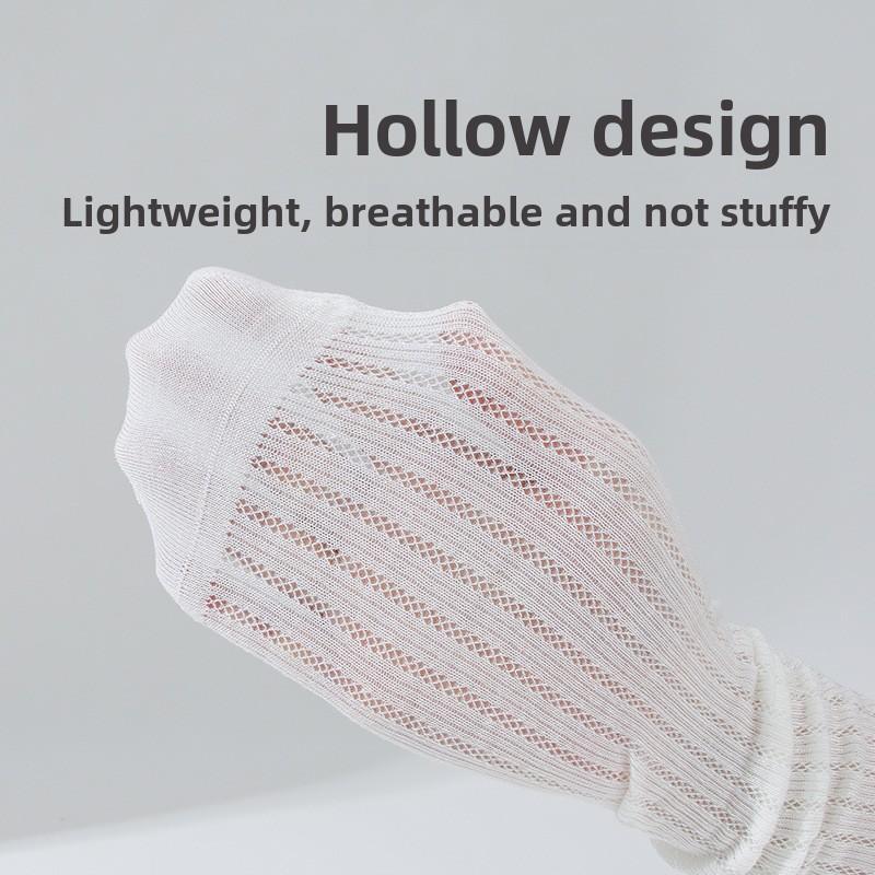 5 Paires Chaussettes Bouclettes d'Été Fines pour Femmes Chaussettes en Laine Chaussettes d'Été Fines Respirantes Thermostatiques Mi-mollet Chaussettes en Laine