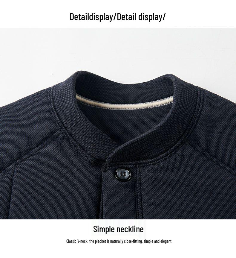 Woodpecker Men's Winter Velvet-Lined Cotton Jacket for Middle-Aged and Elderly